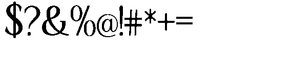 Ardiga Semi Condensed Font OTHER CHARS
