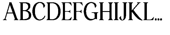 Ardiga Semi Condensed Font UPPERCASE