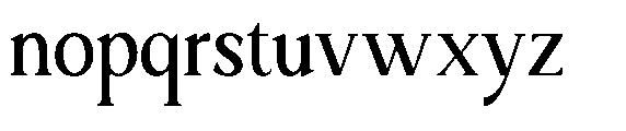 Ardiga Semi Condensed Font LOWERCASE
