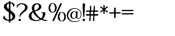Ardiga Semi Expanded Font OTHER CHARS