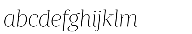 Ardina Title Light Italic Font LOWERCASE