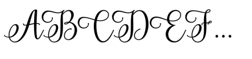 Ardista Script Regular Font UPPERCASE