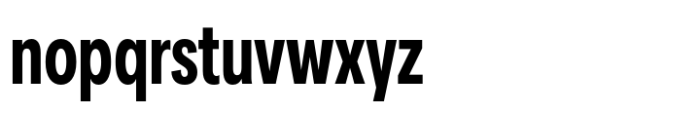 Area Compressed Black Font LOWERCASE