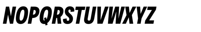 Area Compressed Extrablack Italic Font UPPERCASE