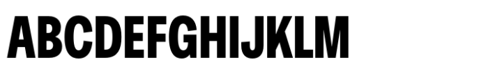 Area Compressed Extrablack Font UPPERCASE