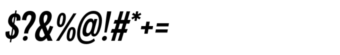 Area Compressed Extrabold Italic Font OTHER CHARS