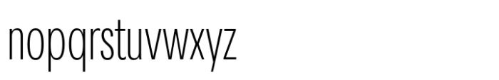 Area Compressed Hairline Font LOWERCASE