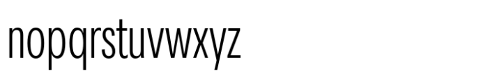 Area Compressed Light Font LOWERCASE