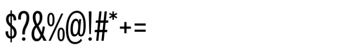 Area Compressed Medium Font OTHER CHARS