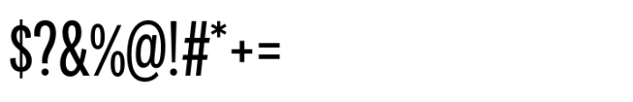 Area Compressed Semibold Font OTHER CHARS