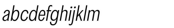 Area Condensed Regular Italic FONT