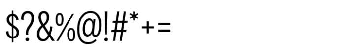 Area Condensed Regular Font OTHER CHARS