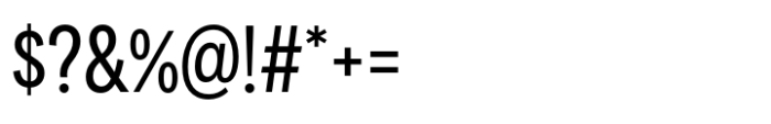 Area Condensed Semibold Font OTHER CHARS
