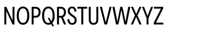 Area Condensed Semibold Font UPPERCASE