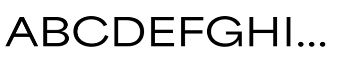 Area Extended Extended Semibold Font UPPERCASE