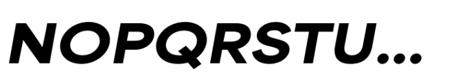 Area Extended Extrablack Italic Font UPPERCASE
