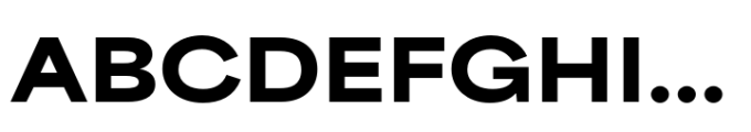 Area Extended Extrablack Font UPPERCASE