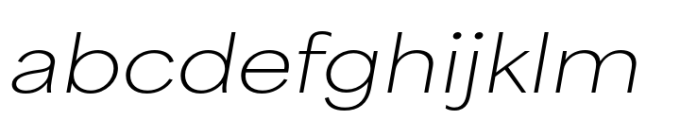 Area Extended Hairline Italic FONT