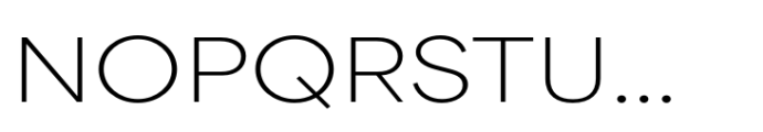 Area Extended Hairline Font UPPERCASE