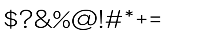 Area Extended Light Font OTHER CHARS
