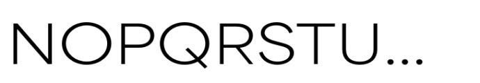 Area Extended Light Font UPPERCASE