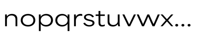 Area Extended Medium Font LOWERCASE