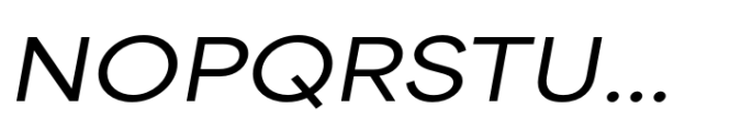 Area Extended Semibold Italic Font UPPERCASE