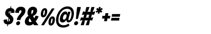 Area Inktrap Compressed Extrablack Italic Font OTHER CHARS