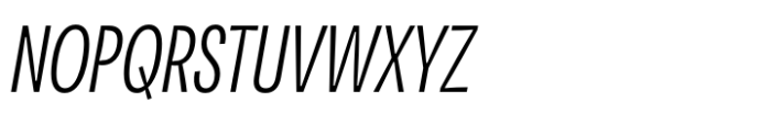 Area Inktrap Compressed Regular Italic Font UPPERCASE