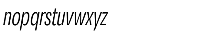 Area Inktrap Compressed Regular Italic Font LOWERCASE