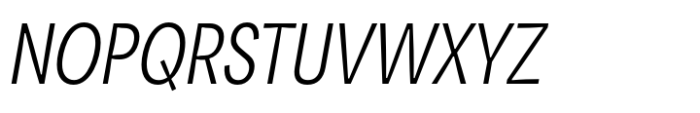Area Inktrap Condensed Regular Italic Font UPPERCASE