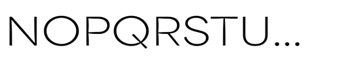 Area Inktrap Extended Extralight Font UPPERCASE