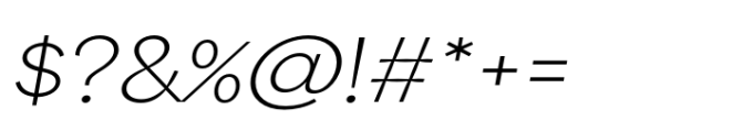 Area Inktrap Extended Hairline Italic Font OTHER CHARS
