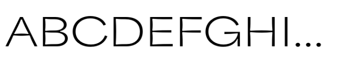 Area Inktrap Extended Light Font UPPERCASE