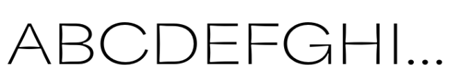 Area Inktrap Extended Thin Font UPPERCASE