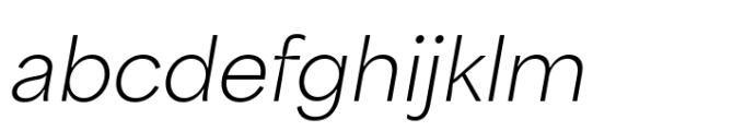 Area Inktrap Extralight Italic FONT