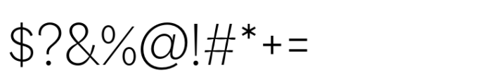 Area Inktrap Hairline Font OTHER CHARS