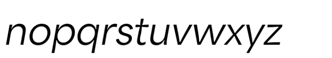 Area Inktrap Medium Italic Font LOWERCASE