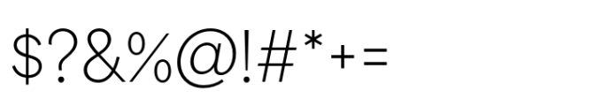 Area Normal Hairline Font OTHER CHARS