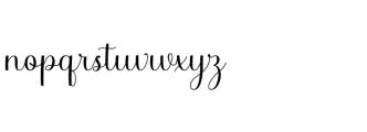 Arelina Script Regular Font LOWERCASE