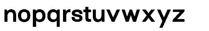 Arena Uno Bold Font LOWERCASE