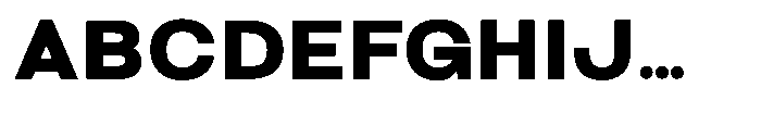 Arena Uno Heavy Font UPPERCASE