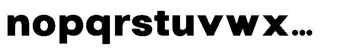 Arena Uno Heavy Font LOWERCASE