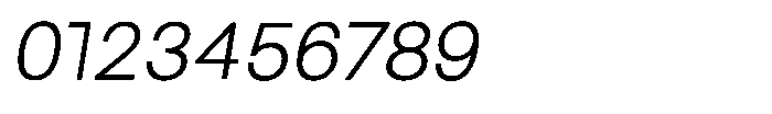 Arena Uno Italic Font OTHER CHARS