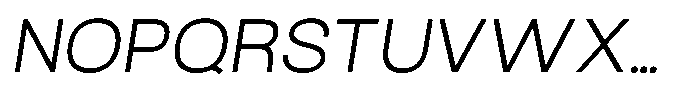 Arena Uno Italic Font UPPERCASE