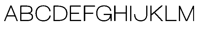 Arena Uno Light Font UPPERCASE