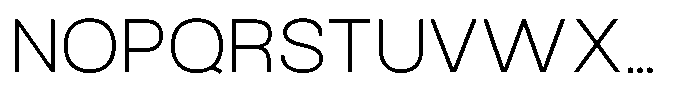 Arena Uno Light Font UPPERCASE