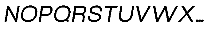 Arena Uno Medium Italic Font UPPERCASE