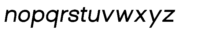 Arena Uno Medium Italic Font LOWERCASE