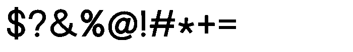 Arena Uno Medium Font OTHER CHARS